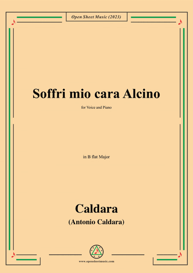 Caldara-Soffri mio cara Alcino,in B flat Major