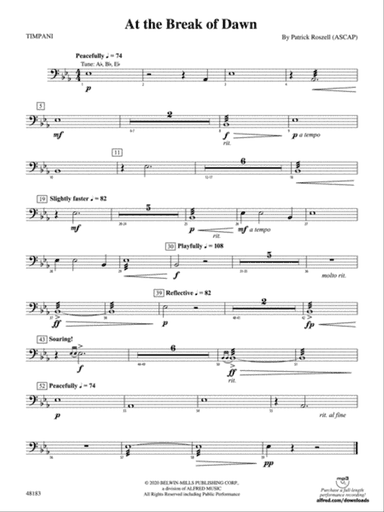 At the Break of Dawn: Timpani