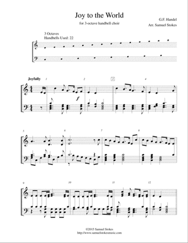 Joy to the World - for 3-octave handbell choir