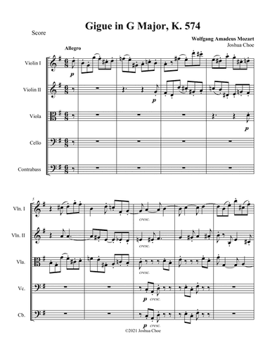 Gigue in G Major