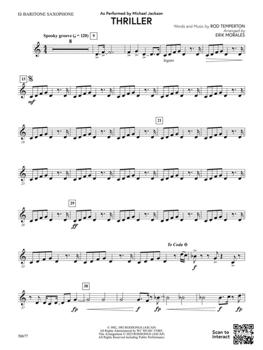 Thriller: E-flat Baritone Saxophone