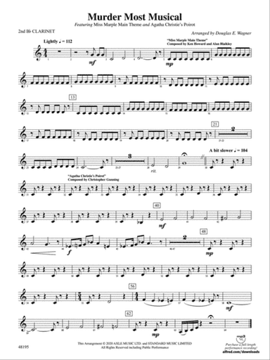 Murder Most Musical: 2nd B-flat Clarinet