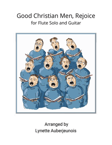 Good Christian Men, Rejoice - Flute Solo with Guitar Chords