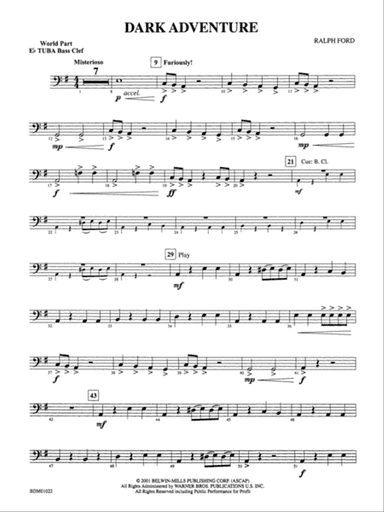 Dark Adventure: (wp) E-flat Tuba B.C.