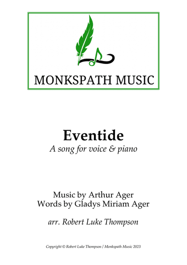 Eventide - a song for voice & piano