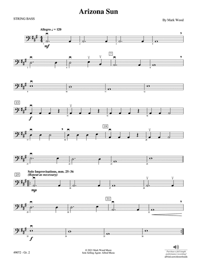 Arizona Sun: String Bass - Grade 2