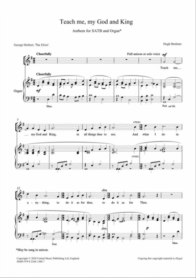 Teach me, my God and King