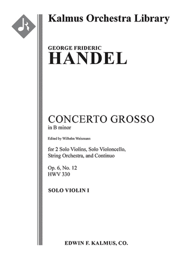 Concerto Grosso in B minor, Op. 6 No. 12, HWV 330