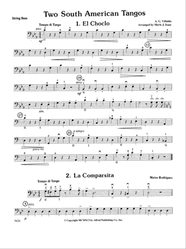 Two South American Tangos: String Bass