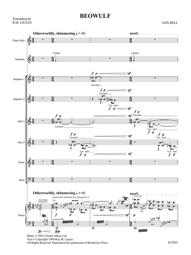Beowulf (Vocal Score)