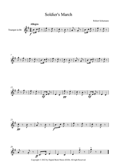 Soldier's March - Robert Schumann (Trumpet)