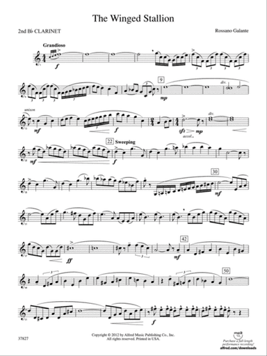 The Winged Stallion: 2nd B-flat Clarinet