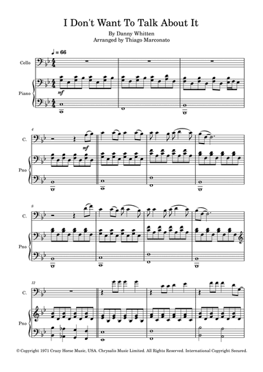 I Don't Want To Talk About It