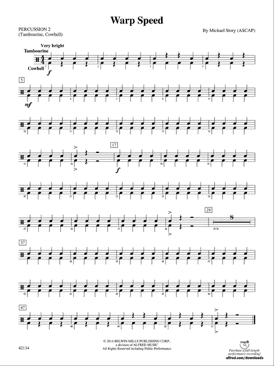 Warp Speed: 2nd Percussion