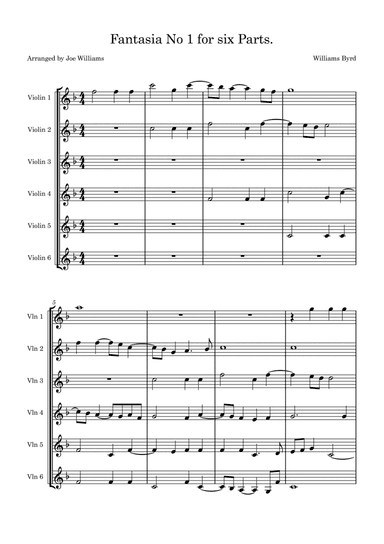 Fantasia for Six Parts.