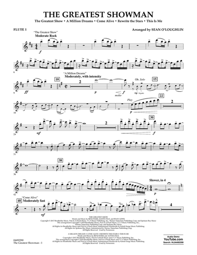 The Greatest Showman - Flute 1