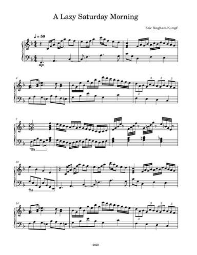 A Lazy Saturday Morning