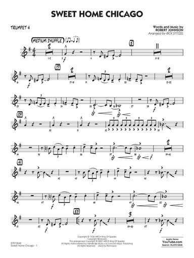Sweet Home Chicago (arr. Rick Stitzel) - Trumpet 4