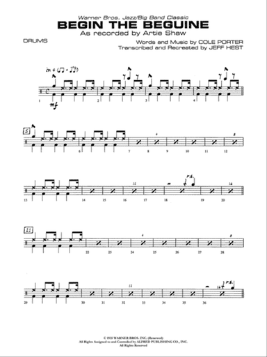 Begin the Beguine: Drums