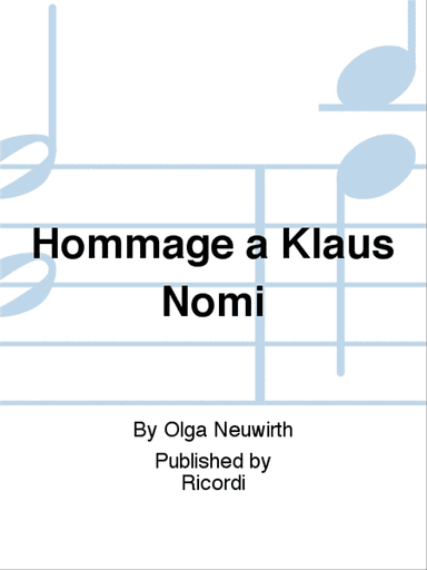 Hommage a Klaus Nomi