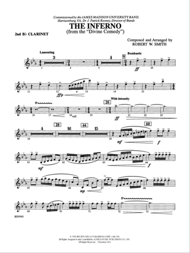 The Inferno: 2nd B-flat Clarinet