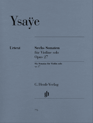 Six Violin Sonatas, Op. 27 - for Violin solo