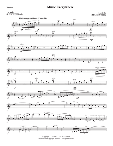 Music Everywhere - Violin 1