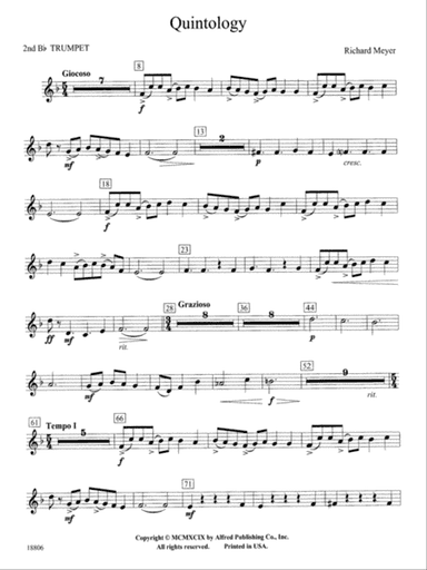 Quintology: 2nd B-flat Trumpet