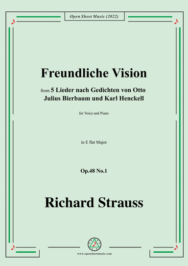 Richard Strauss-Freundliche Vision,in E flat Major
