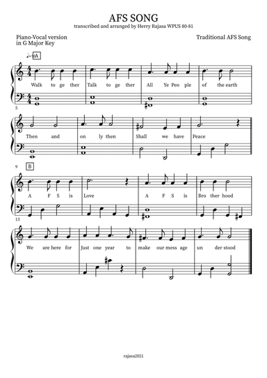 AFS SONG