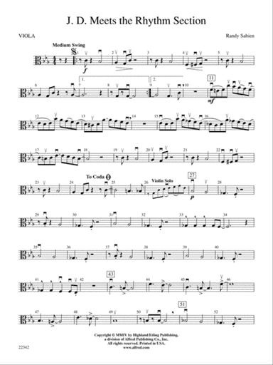 J. D. Meets the Rhythm Section: Viola