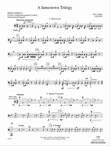 A Jamestown Trilogy: 2nd Percussion