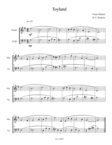 Toyland (Violin and Cello Duet)