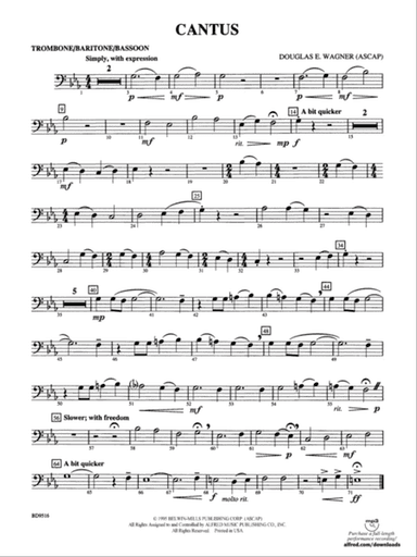 Cantus: 1st Trombone