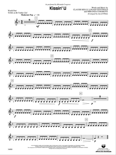 Kissin' U: (wp) B-flat Tuba T.C.