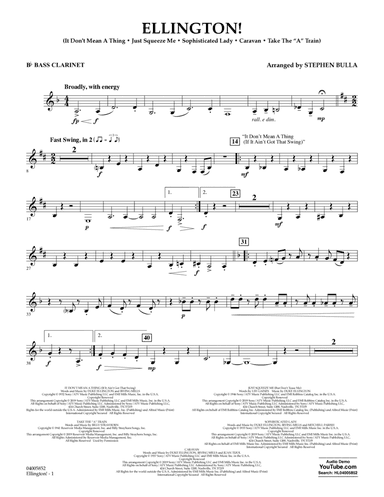 Ellington! (arr. Stephen Bulla) - Bb Bass Clarinet
