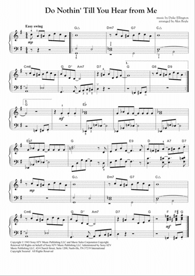 Do Nothin' Till You Hear From Me