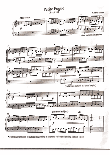Petite Fugue in 3 voices