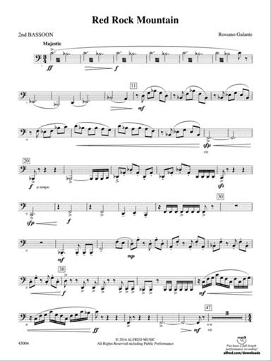 Red Rock Mountain: 2nd Bassoon