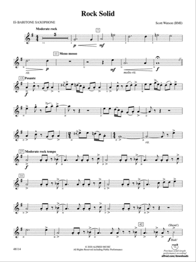 Rock Solid: E-flat Baritone Saxophone