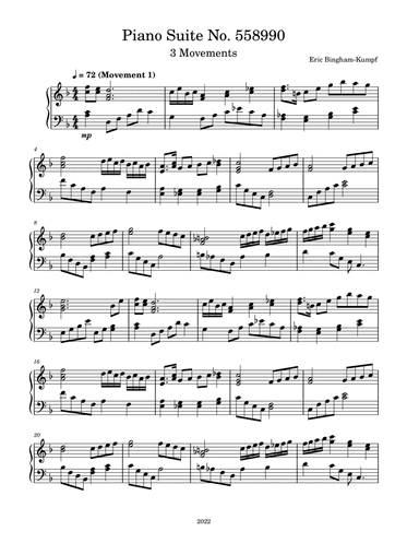 Piano Suite No. 558990