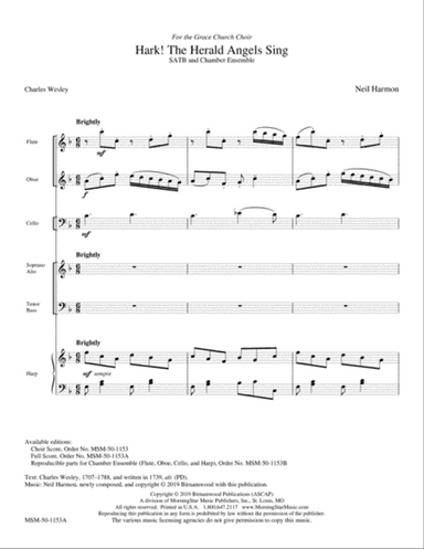 Hark! The Herald Angels Sing (Downloadable Full Score)