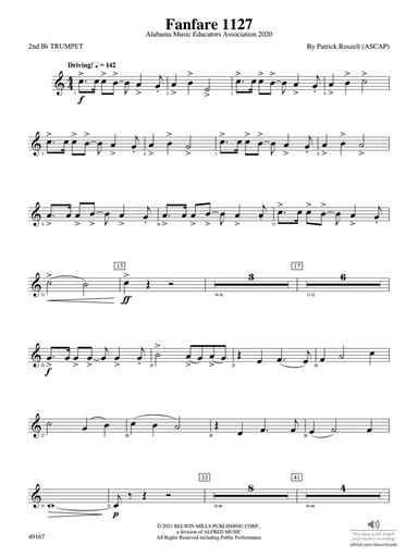 Fanfare 1127: 2nd B-flat Trumpet