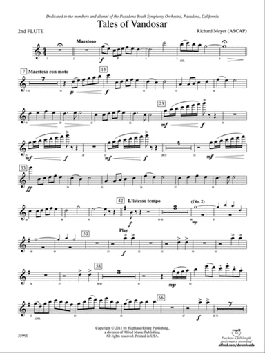 Tales of Vandosar: 2nd Flute
