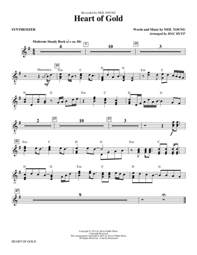 Heart of Gold (arr. Mac Huff) - Synthesizer