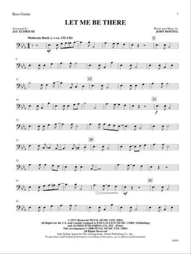 Let Me Be There: String Bass