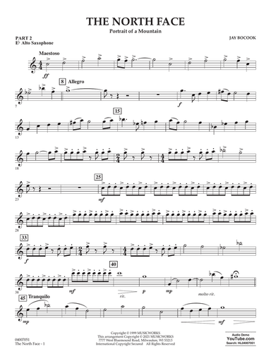 The North Face - Pt.2 - Eb Alto Saxophone