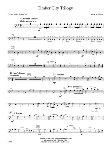 Timber City Trilogy: (wp) B-flat Tuba B.C.