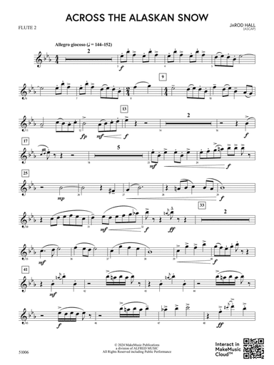 Across the Alaskan Snow: 2nd Flute