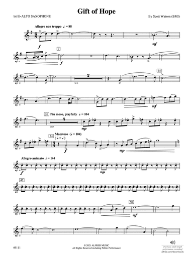 Gift of Hope: E-flat Alto Saxophone